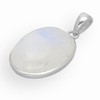 Lebensquelle Plus Rainbow Moonstone Gemstone Pendant Oval | Set in