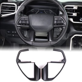 Aunginsy Center Console Steering Button Panel Trim Cover Compatible with Toyota Tundra/Sequoia 2022-2026 Tacoma 2024+, Central Control Steering Panel Decorative Frame Protector Sticker ABS Accessories