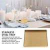 Gold Stainless Steel Tray Decorative Jewelry Dish Makeup Tray Organizer