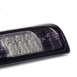 PIT66 LED 3rd Brake Light, Compatible with 2014-2018 Chevy Silverado/2014-2018 GMC Sierra 1500 2500HD 3500HD Clear Housing Smoky&Clear Lens