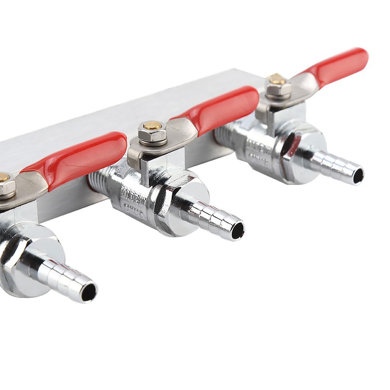 3 Way CO2 Gas Distribution Manifold Beer Dispensing Barrel Dispenser