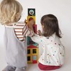 Petit Collage Peek-A-Boo Nesting and Stacking Blocks Playset, Includes 4