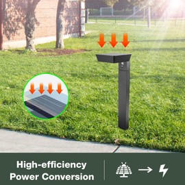 Solar Pathway Lights Outdoor，Motion Sensor Dusk to Dawn Bright Lamps，Led Waterproof Aluminum Landscape Lighting Path 600 Lumen Black light for Garden Yard Lawn Walkway Driveway Patio Decoration