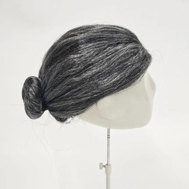 Long hair grandmother wig (WFIS1W3) / 쪽진머리 할머니 가발 (WFIS1W3)