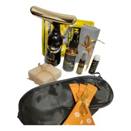 Caja De Autocuidado Premium Skincare Gold - Regalo Para Dam                                                                                           