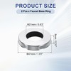 sourcing map 2Pcs Faucet Base Rings, 1.61"x0.83"(OD x ID) Stainless