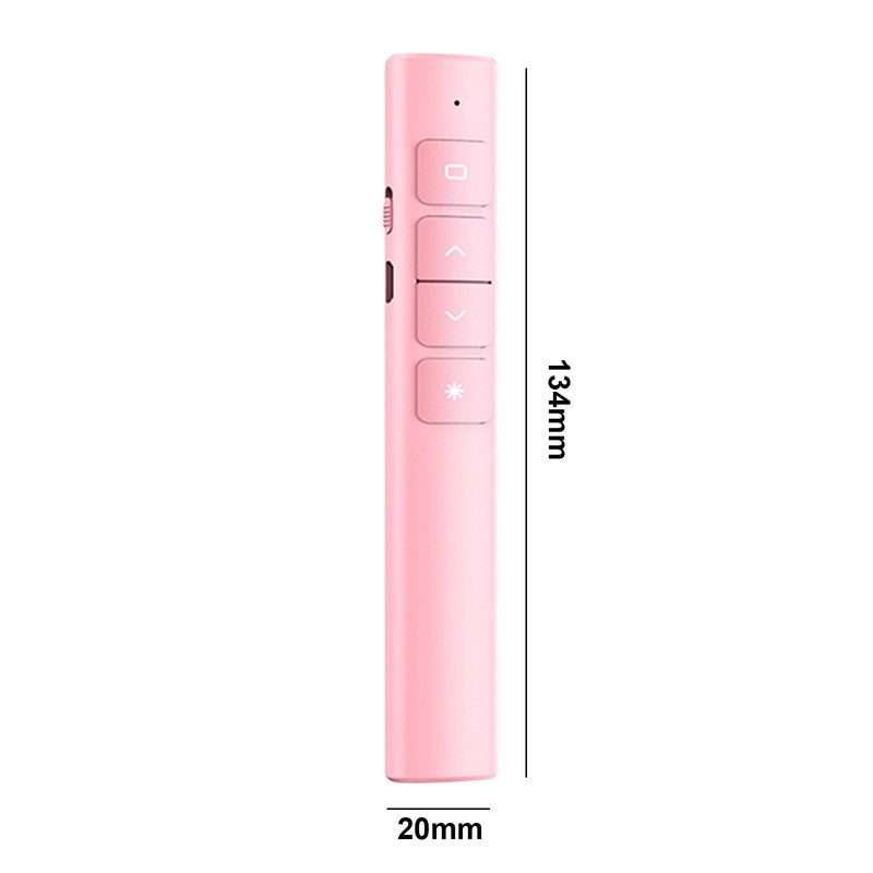 SunshineFace Wireless Presenter Remote Presentation Clicker Slide Advancer with Red