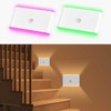 LAVAED Motion Sensor Night Light Indoor,RGB Charging Cordless Stair Lights,LED