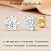 Everyday Elegance Solid 14k Yellow Gold Solitaire 7 MM Round