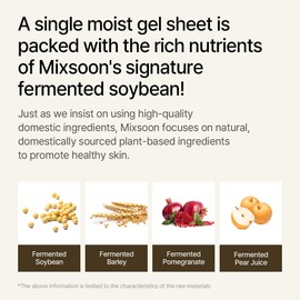 mixsoon Bean Collagen Hydrogel Mask Hydration All-In-One Firming, Soothing Gel Formula Face Mask for Radiant, Smooth Skin Stocking Stuffers 35g / 1.18 fl.oz. (5ea) Korean Glass Skin Care