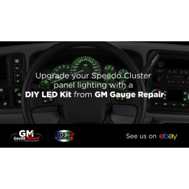 GM Gauge Repair Speedo Cluster Green LED Upgrade Kit for GM Trucks and SUVs 2003 04 05 06 DIY