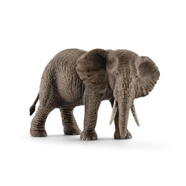 Schleich Wild Life - 3.6" Elephant Toy - Animal Figurine, Animal Toys for Boys and Girls - Realistic Female Gray Elephant - Ages 3+