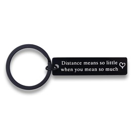 Long Distance Relationship Gifts for Him Boyfriend Girlfriend Keychain Gifts for Husband Boyfriend Girlfriend Birthday Christmas Bday Gifts for Wife Couple Engagement Gifts for Couples Keyring