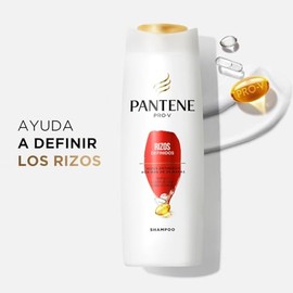 Pantene, Shampoo para cabello dañado Pantene Rizos Definidos con Pro-Vitaminas Aceite de Coco y Omega 9 700 ml