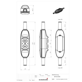 KlingerBorn Fi-PD22B Personal Circuit Breaker PD22B - 10mA Low Voltage Release 230V~16A IP66 10mA Double-Sided Connection Maximum Safety in Electrical Device Use