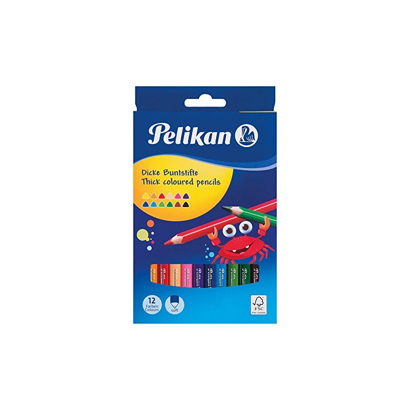Pelikan colouring pencils, 12 pens