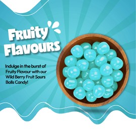 NY Spice Shop Super Sour Candy Balls – 1 Pound Sour Candy Gifts - Wild Berry Candy Sour Balls - Sweet Tart Chewy Snacks - Sour Gum for Party Decorations