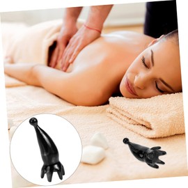 Beavorty Scalp Comb Ox Horn Detangling Hair Brush Massage Tool Handheld Massager for Scalp Relief Random Style