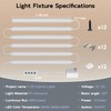 Under Cabinet Lighting Plug in, 12 Inch Linkable Under Cabinet