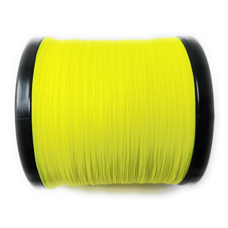 Reaction Tackle Braided Fishing Line Hi Vis Yellow 25LB 300yd