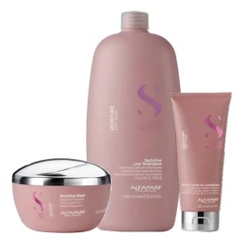 Kit Nutricion Alfaparf Moisture Shampoo 1lt Acond Mascara                                                                                             