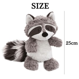 MEZHEN Cuddly Toy Raccoon Doll Plush Doll Plush Bear Plush Toys Cute Doll Cuddly Tie Children Boys Girls Cuddly Toy