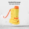 Handheld Microscope Yellow Comfortable Square Handle LED Light Pocket Microscope