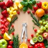 Multi-Functional Fruit and Vegetable Stem Remover Clip, Strawberry Huller, Pineapple