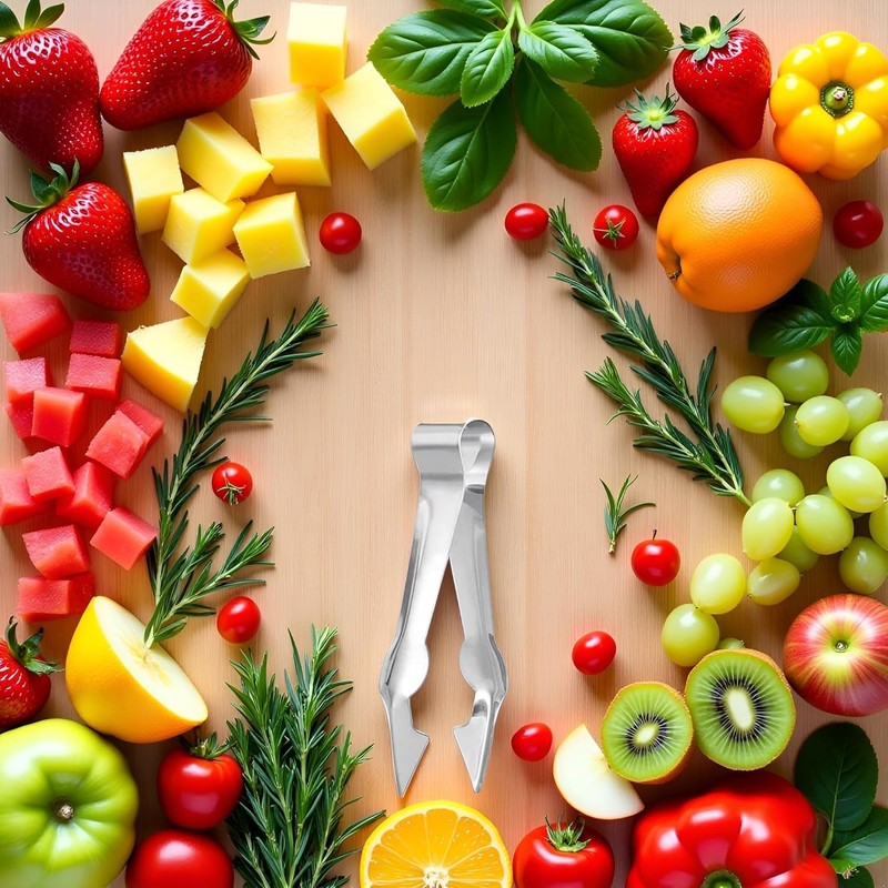Multi-Functional Fruit and Vegetable Stem Remover Clip, Strawberry Huller, Pineapple