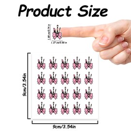 AHANDMAKER 400Pcs Self-Adhesive Planner Stickers, Bowknot Stickers Decorative Decals for Planner Calendar Scrapbook Crafting Party Decor Gift Bag Seal Theme Party Decor, 90x90mm