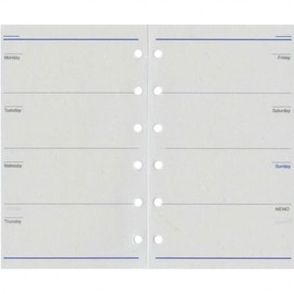 Reimei Fujii WPR210 Keyword Personal Organizer Refill, Free Weekly A, Pocket Size