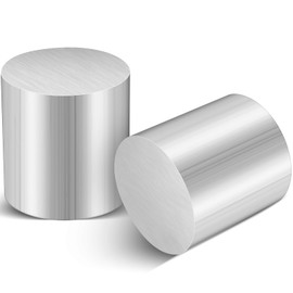 Otoolling 2 Pcs 6061 Aluminum Round Rod 4" Long 4" Diameter Aluminum Bar Stock T651 Extruded Lathe Bar Stock Solid for Furniture Manufacturing Mechanical Parts Industry Precision Machining