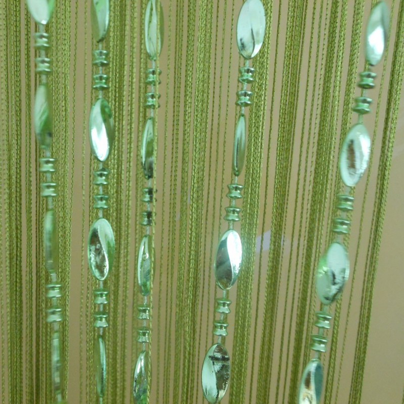 Tangpan 100cmx200cm Deorative Bright Buttons Beaded Door Curtain Room Divider
