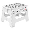 Casafield 9" Folding Step Stool with Handle, White - Portable