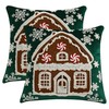 Tosleo Set of 2 Winter Velvet Cushion Covers 45 x