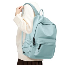 Light Blue Backpack for School, Small High School Bookbag Back Pack for Teens Girls Boys, College Backpack Book Bag for Women Men, Mini Simple Daypack Backpack Mochilas Escolares para Adolescentes
