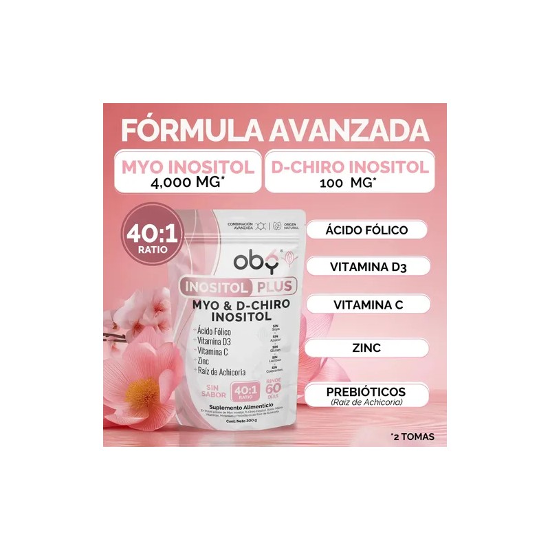 Pack 900g Myo Chiro Inositol Plus Acido Folico Prebioticos Vitaminas