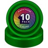 DecorRack 10 Large Plastic Plates, 9 inch Dinner Plates, Disposable