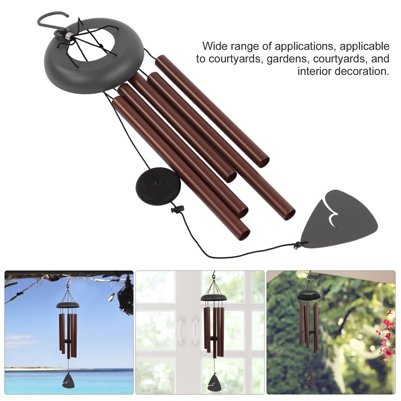 Wind Chimes Corrosion Resistant Waterproof Soothing Melody Large Metal Wind