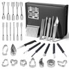 46-Piece Stainless Steel Fruit Carving Tools Set - Professional Watermelon