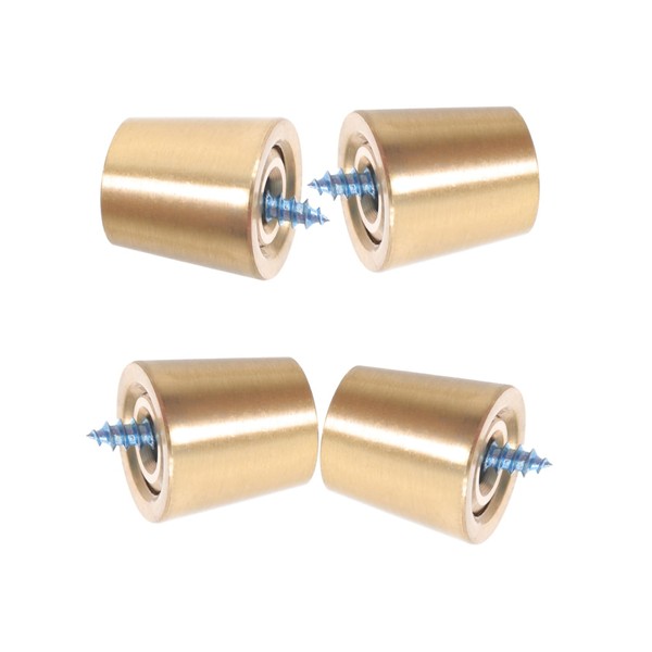 OSALADI 4 Pack Small Conical Copper Craft Lamp Base Foot