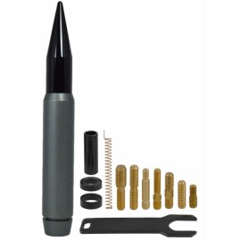 True Spike Anti-Theft 7 Inch Short Thick Gunmetal Bullet Antenna For Dodge Ram