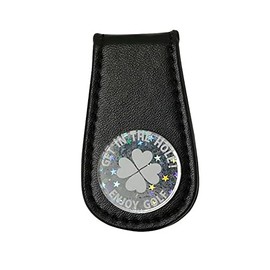 MARUA Golf Marker Light Collecting Marker Leather Belt (Magnetic Clip Type) (SV) Silver