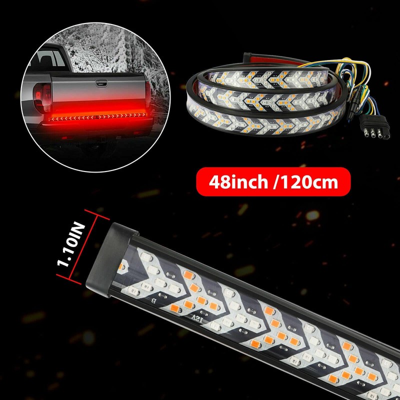 48 Inch Arrow LED Tailgate Light Bar Strip for Pickup
