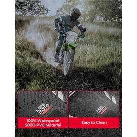 KEMIMOTO Dirt Bike Fender Tool Bag 3.5L PVC Waterproof Motorcycle Adventure Crash Bar Frame Bags Compatible with Surron Light Bee Talaria Segway Motocross Enduro Electric Dirt Bike