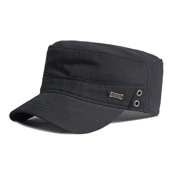 Lovechic Men's Work Cap, Solid Color, Cotton, Stylish, Spring, Summer,