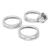 4Pcs A/C Knob Ring Trim Volume Adjuster Decor Fit for