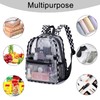 Clear Mini Backpack Stadium Approved 12x12x6 Small Transparent Backpacks Plastic