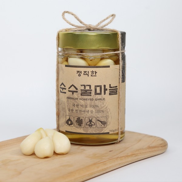 Honest Honey Garlic, Pickled Honey Garlic 700g [Honest Youth] / 정직한 꿀마늘, 꿀마늘절임 700g [정직한청년]