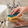 SPONTEX - Recycled Fibre Sponge Scraper - 6 Green Scouring